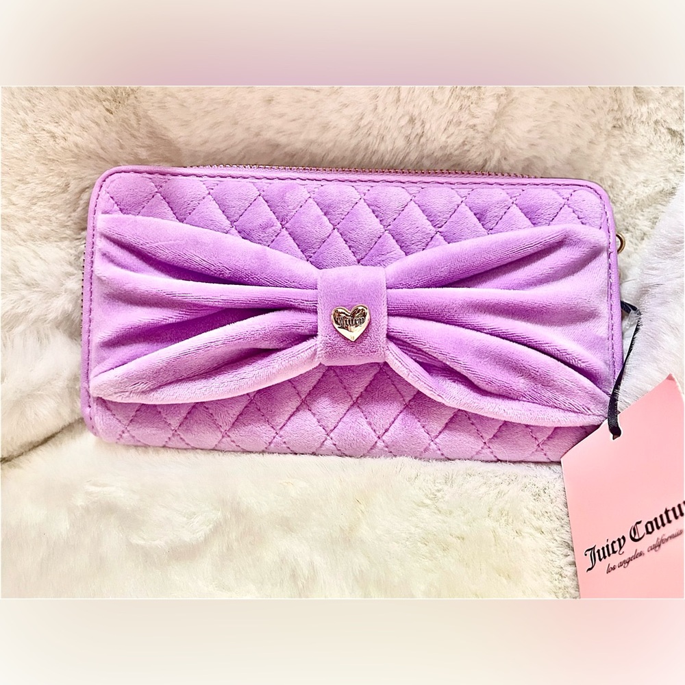 Juicy Couture Purple Quilted Wallet